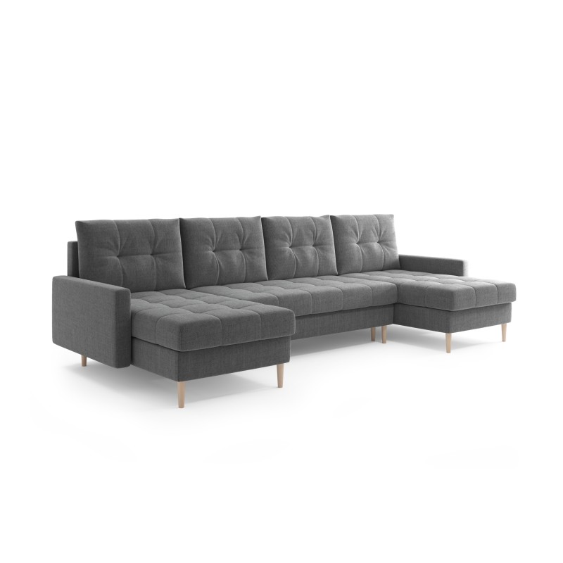 Ecksofa SCANDI U mit Schlaffunktion & 2 Bettkästen / 290x140 cm