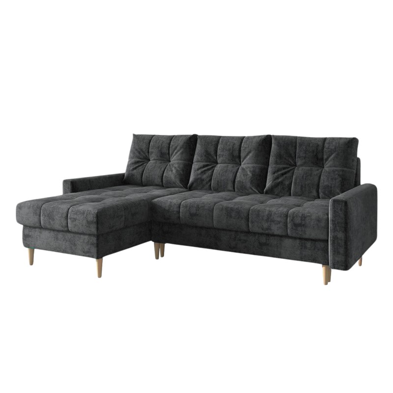 Ecksofa SCANDI L mit Schlaffunktion & Bettkasten / 220x140 cm