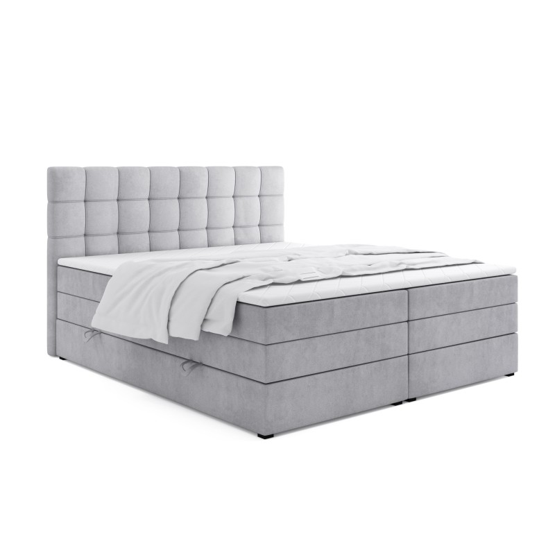 Boxspringbett IGELLA KING mit Bettkasten, Doppelmatratze & Topper