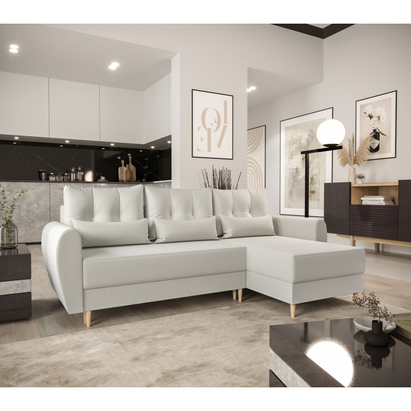 Ecksofa PALESMA L mit Schlaffunktion & Bettkasten / 233x140 cm