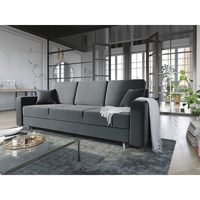 Sofa KRALL mit Schlaffunktion & Bettkasten 3-Sitzer / 234 cm