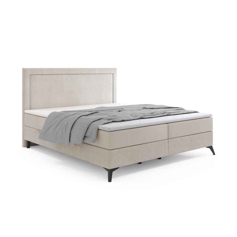 Boxspringbett MUSETTI  mit Bettkasten, H3/H4 Matratze & Topper