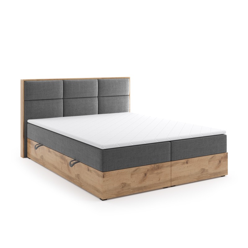 Boxspringbett LOLY aus Holz mit Bettkasten